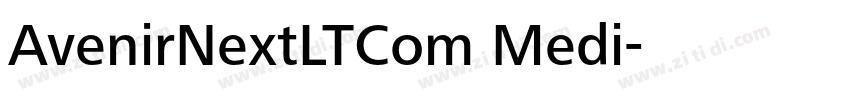 AvenirNextLTCom Medi字体转换